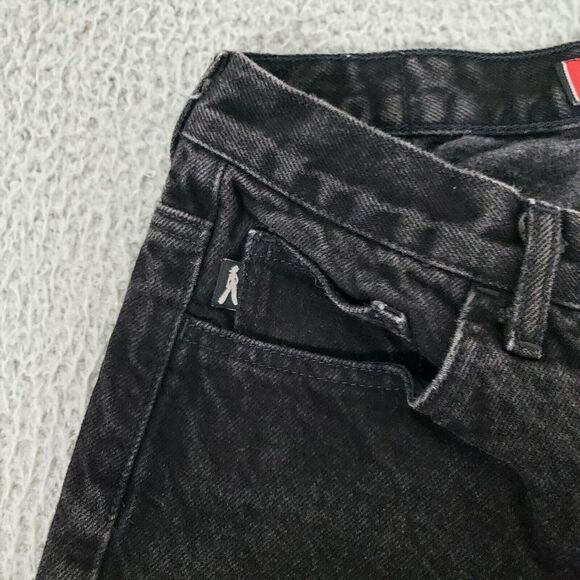 VINTAGE Bongo Jeans Womens 7 Black Cropped Denim Juniors Y2K Cropped Capris - Picture 4 of 10